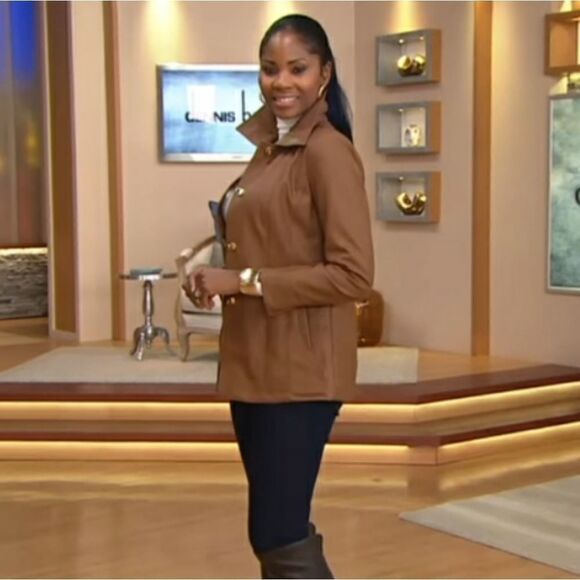 Dennis Basso Leather Jacket Tan size small - Picture 7 of 10